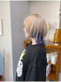 ハイトーン/ウルフ/レイヤースタイル/ツートーンカラー　渋谷