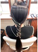 タイトローポニーアレンジ