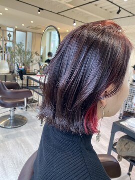 リアン 徳重店(Rian) イヤリングカラー×チェリーレッド