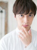 メンズヘア ビーセカンド 草加店(MENS HAIR B-2)&nbsp;好感度◎フルバング束感マットブラウンショートW草加