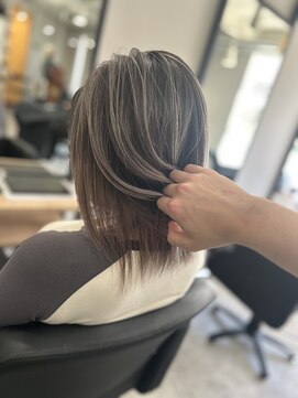 ラフ 難波店(LAFF) #黒髪#ボブルフ#ネビージュ#小顔#ワンレン