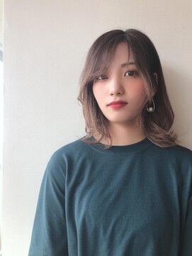 ヘアーアンドアイラッシュ ココアンジェ 福津店(CocoAnge) ハイライト×ベージュ