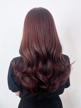 アルバム 新宿(ALBUM SHINJUKU) ピンクヘアー秋色透明感カラーウルフレイヤーロング_ba523711