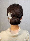 和装ヘアアレンジ 結婚式/シニヨン/浴衣/着物/着付け#2