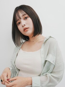 ペイジバイネオリーブ 吉祥寺店(Paige by Neolive) ボブルフ_ネビージュ_小顔_ワンレン_黒髪_吉祥寺　55