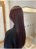 ワンカラーで作るワインレッド