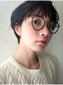 【新宿】マッシュショート丸み小顔20代30代40代似合わせカット