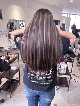 キング 枚方店(K!ng) 縮毛矯正髪質改善ハイライトレイヤーカット枚方美容室エクステ