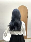 ブルーブラック／ブリーチなしダブルカラー