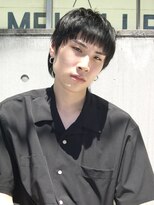 ココ 原宿(KOKO)&nbsp;メンズショートウルフスパイキーショート黒髪マッシュ