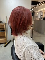 ウック(wooc)&nbsp;1ブリーチで作るピンクレッドからー