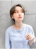 【GEEKS渋谷】スモーキーアッシュ/秋カラー/クールショート/小顔