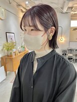 ヘアー アイス カンナ(HAIR ICI Canna)&nbsp;20代30代大人かわいいショートボブ耳掛けシースルー