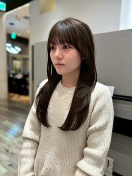 アッド バイ ケーツー(add by K-two) 顔まわりカット/ダークブラウン/レイヤーカット