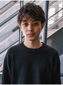 メンズショート×ルーズパーマ