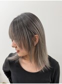 黒髪カタログ/クラゲヘアー/オリーブグレー/松戸駅