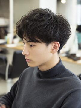 ニュアンスパーマ/フェザーパーマ/メンズマッシュ