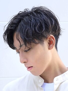 デプト(DEPT.) 波巻きシャドウパーマセンターパートルーズショートメンズパーマ