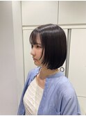 まとまり◎ショートボブ×顔周りレイヤー/吉川沙知