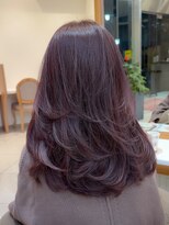 シュヴー 浦安店(CHEVEUX)&nbsp;7トーン　ピンクブラウン　レイヤーカット