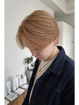 エフコード 難波(F-CODE) 毛流れセンターパート【メンズハイトーンカラー】