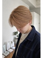 エフコード 難波(F-CODE) 毛流れセンターパート【メンズハイトーンカラー】