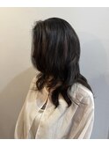 くせ毛を活かす大人のロングレイヤー　ハイライト