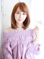 ヘアメイク ナル(hair make nalu) 厚め前髪の内巻きワンカールスタイル