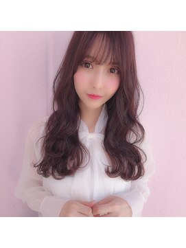 シエナ(CIENA) 【CIENA】シースルーバングのフェードラベンダーピンク♪@酒井