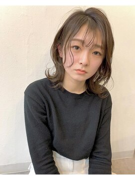 カルム(calmost) レイヤーロブ×マットベージュ