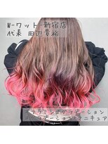 ワット 新宿店&nbsp;【W-ワット-新宿店 担当田辺貴裕】フラミンゴグラデーション♪