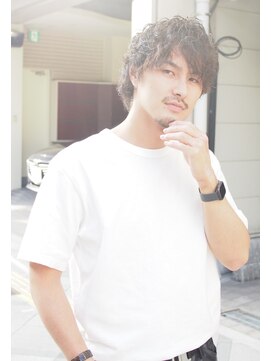 メンズ レオ 南森町店(men's LEO) マッシュ風×スパイラルパーマ