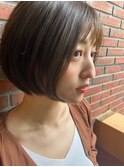 アッシュブラックBOB/ころんとボブ/ダークトーン/冬/大人可愛い