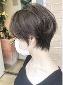 首が綺麗に見えるマッシュショート