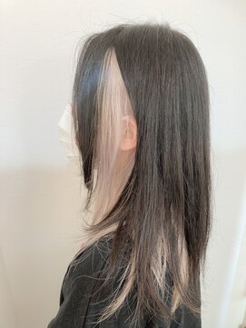 イースタイル 元町店(e-style) ホワイトベージュのインナーカラー