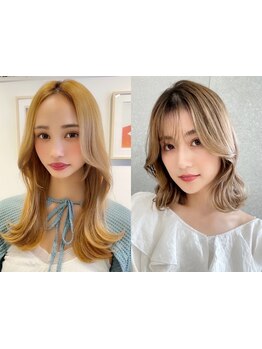 前髪や顔周りの細やかなニュアンスで抜群の小顔効果を発揮☆トレンドの韓国・ワンホンくびれヘア[心斎橋]