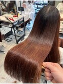 ウルツヤ髪になる髪質改善＿ブラウン＿ロング［東陽町］