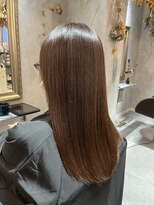 お花と犬と美容室&nbsp;ストレートロング