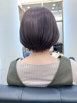 リュクスバトーバイトリコ 船橋南口店(Luxe BATEAU by tricot) ピンクブラウン艶ボブ/20代30代40代