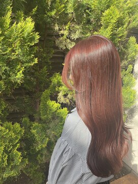 ヘアリゾートユア 新大久保店(hair resort YuA) 柔らかいピンクベージュ