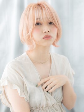 ドクターズ サロン ラブ(Dr's Salon LAB) キュートなホワイトピンクくびれウルフヘアg古河10代20代30代