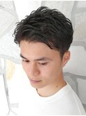ベリーショート/20代30代/ツーブロック/アイロンパーマ/清潔感