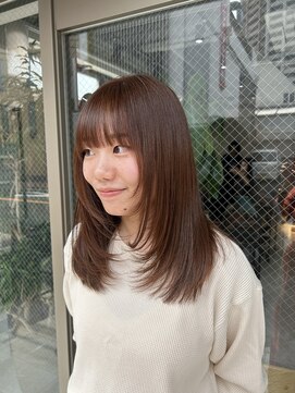 アドア 横浜(ADORE) 【ADORE 横浜】似合わせレイヤーカット×オレンジブラウン