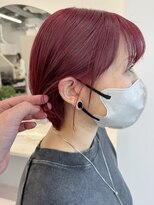 グーフィートーキョー 銀座(Goofy Tokyo)&nbsp;【Goofy銀座】ダブルカラー/レッド/赤/ブリーチ1回/韓国アイドル