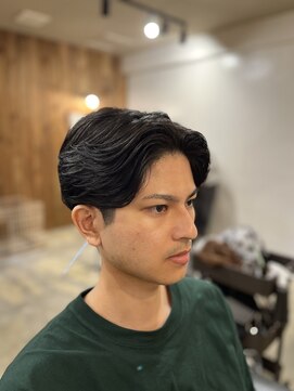 バーバートモシビ(BAR BER TOMOSHIBI) ニュアンスパーマ（センターパート）