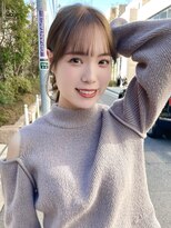 ノラ ヘアーサロン(NORA HAIR SALON)&nbsp;ナチュラル小顔前髪あり後れ毛サイドバング結べるボブくびれヘア