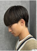 黒髪マッシュナチュラルマッシュメンズヘア韓国ツーブロック