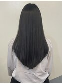ロングレイヤーチェリーブラウンミニウルフ前髪あり前髪なし