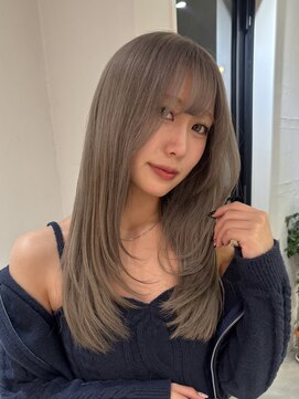 ロンドエニカ 大宮(Lond enika) ワイドバングイメチェン美髪外ハネボブ+レイヤーカット韓国/大宮