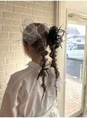 編みおろしツイン